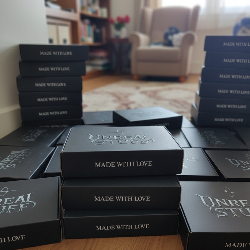 Unreal Stuff Couple Hoodie – I Love You Thiiiiiiiiis Much Edition